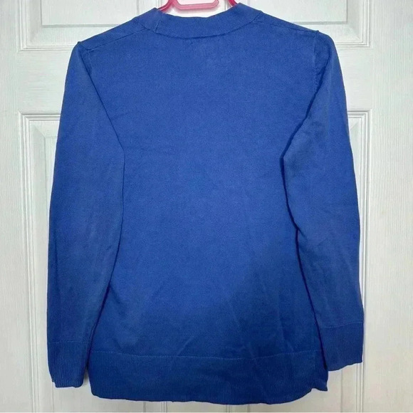 GAP Factory Cardigan Long Periwinkle Blue Size Small - Picture 11 of 16